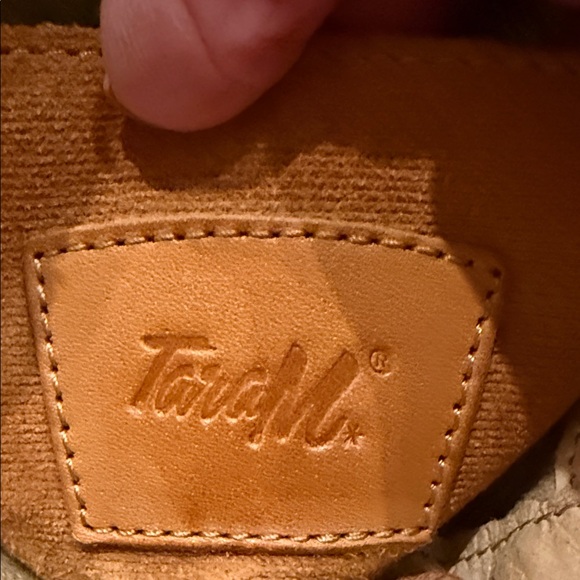 TaraM Leather Tan Lace-Up Ankle Boots - Picture 6 of 8